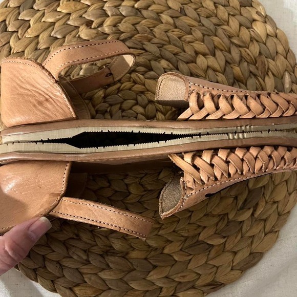 Morpho Butterfly Huaraches for Women size 7 Leather Handmade Mexico - Picture 6 of 8